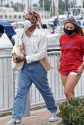 Mackenzie Ziegler and Kailand Morris - Boarding a Boat in Marina Del Rey 08/24/2020