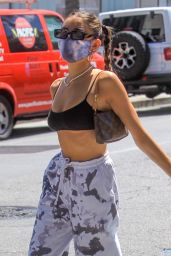 Madison Beer in a Black Top - Beverly Hills 08/12/2020