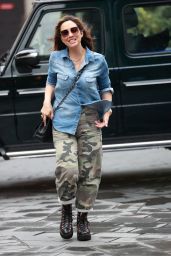 Myleene Klass in Camouflage and Utility Boots - London 08/25/2020