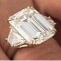 Peter Marco Emerald Cut Diamond Engagement Ring