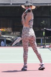 Phoebe Price at the Tennis Courts in Los Angeles 08/04/2020