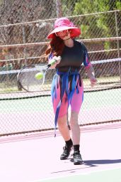 Phoebe Price on the Tennis Courts in Los Angeles 08/11/2020