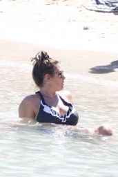 Rebekah Vardy on a Beach in Ibiza 08/06/2020