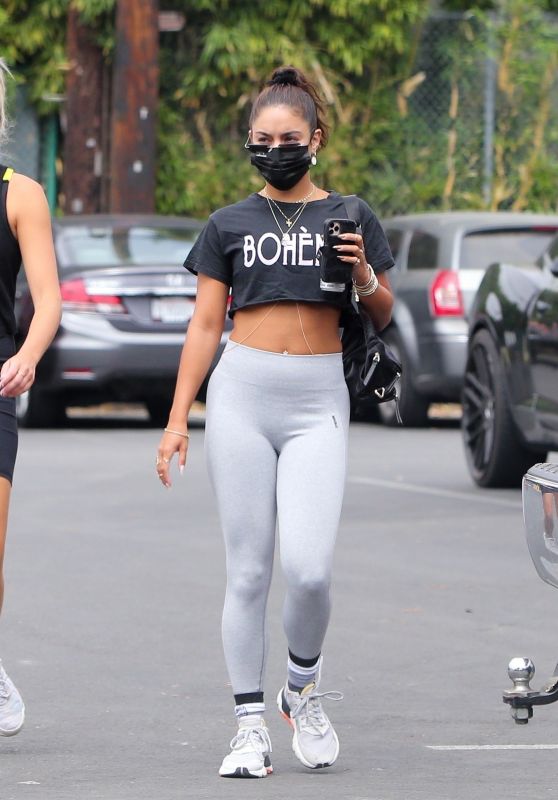 Vanessa Hudgens at the Dogpound Gym in West Hollywood 08/04/2020