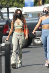 Vanessa Hudgens in a Hippie-Inspired Workout Ensemble - West Hollywood 08/21/2020