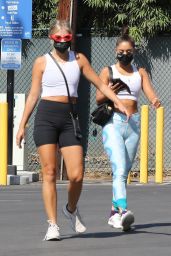 Vanessa Hudgens in a Workout Top - Heads to the Gym in LA 08/15/2020
