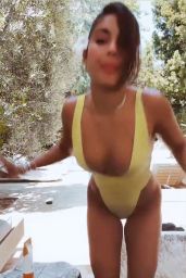Vanessa Hudgens in Yellow Swimsuit 08/12/2020