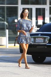 Alessandra Ambrosio at the Brentwood Country Mart in Brentwood 09/03/2020