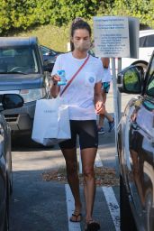 Alessandra Ambrosio in Workout Clothes at Brentwood Country Mart 09/25/2020
