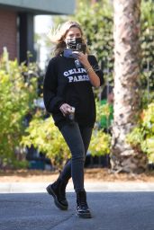 Ashley Benson in Casual Outfit - Coffee Run in Los Feliz 09/25/2020