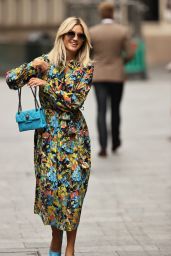 Ashley Roberts in Floral Print Dress 09/09/2020