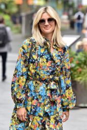 Ashley Roberts in Floral Print Dress 09/09/2020