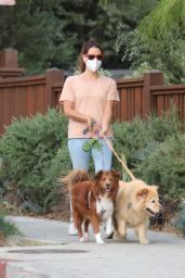 Aubrey Plaza - Walking Her Dogs in LA 09/29/2020