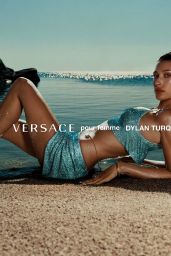 Bella Hadid and Hailey Bieber - Versace Dylan Turquoise September 2020
