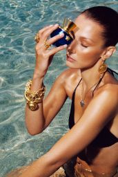 Bella Hadid - Harley Weir for Versace Dylan Turquoise September 2020 Photos and Videos