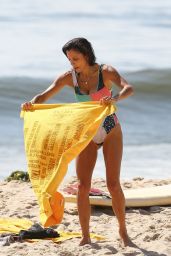 Bethenny Frankel in a Swimsuit - Surf Class Day in Hamptons 09/08/2020