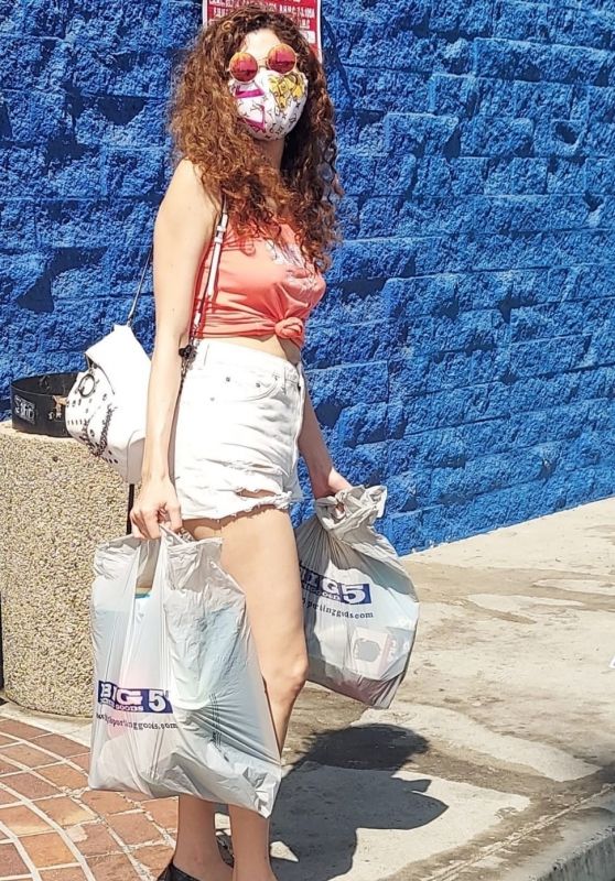 Blanca Blanco in Denim Shorts - Sporting Goods in LA 09/20/2020