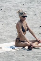 Charlotte McKinney in a Bikini on the the Beach in Malibu 09/08/2020