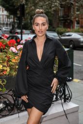 Chloe Ross in a Little Black Dress - London 09/02/2020