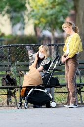 Chloe Sevigny - Walk With Her Baby and a Friend in NY 09/23/2020