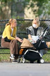 Chloe Sevigny - Walk With Her Baby and a Friend in NY 09/23/2020