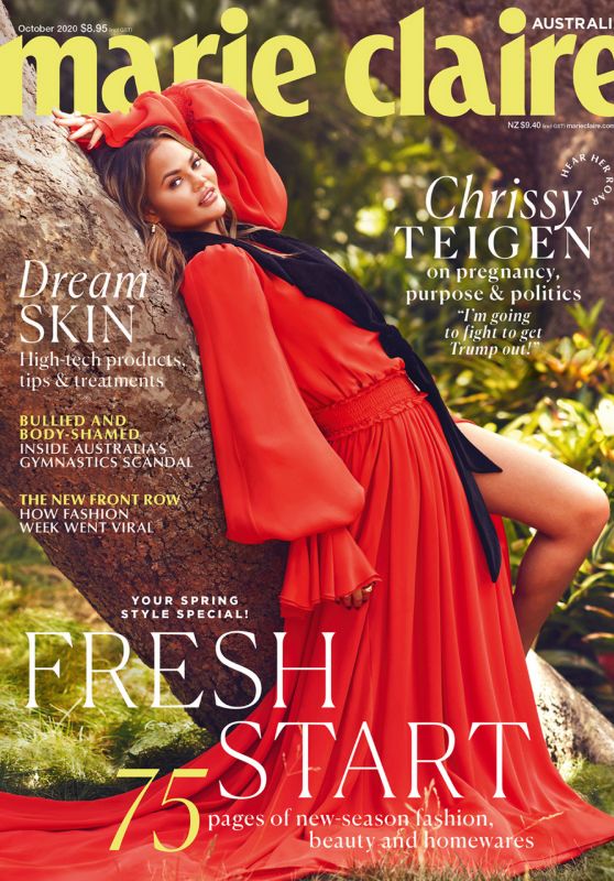 Chrissy Teigen - Marie Claire Australia October 2020 Issue