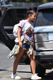 Christina Milian in Casual Outfit - Studio City 09/05/2020
