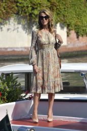 Claudia Gerini – Arriving at Hotel Excelsior in Venice 09/05/2020