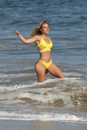 Dasha Inyutkina in Yellow Bikini  - 138 Water Photoshoot in Malibu 09/14/2020