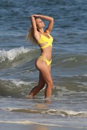 Dasha Inyutkina in Yellow Bikini  - 138 Water Photoshoot in Malibu 09/14/2020