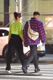 Dua Lipa in Motoguo Daisy Cardigan - Out in New York 09/21/2020