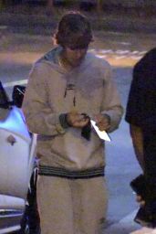 Hailey Bieber and Justin Bieber at BOA Steakhouse in West Hollywood 09/16/2020