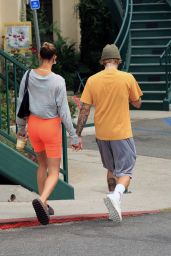 Hailey Bieber and Justin Bieber - Head to Pilates in Beverly Hills 09/12/2020