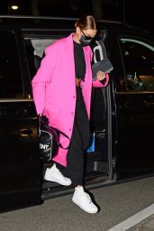 Hailey Bieber in Travel Outfit - Leaving Milan 09/27/2020