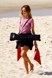 Isabel Lucas on the Set of a Film - Byron Bay 09/02/2020