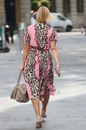 Jenni Falconer in Animal Print Dress - London 09/07/2020