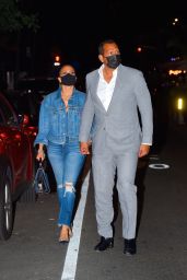 Jennifer Lopez and Alex Rodriguez at Carbone Restaurant in Manhattan 09/08/2020