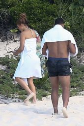 Jennifer Lopez in a Bikini at the Beach in Turk and Caicos 09/20/2020