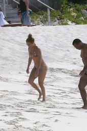 Jennifer Lopez in a Bikini at the Beach in Turk and Caicos 09/20/2020