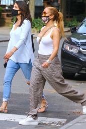 Jennifer Lopez With Her Sister at Cipriani Downtown in NYC 09/07/2020