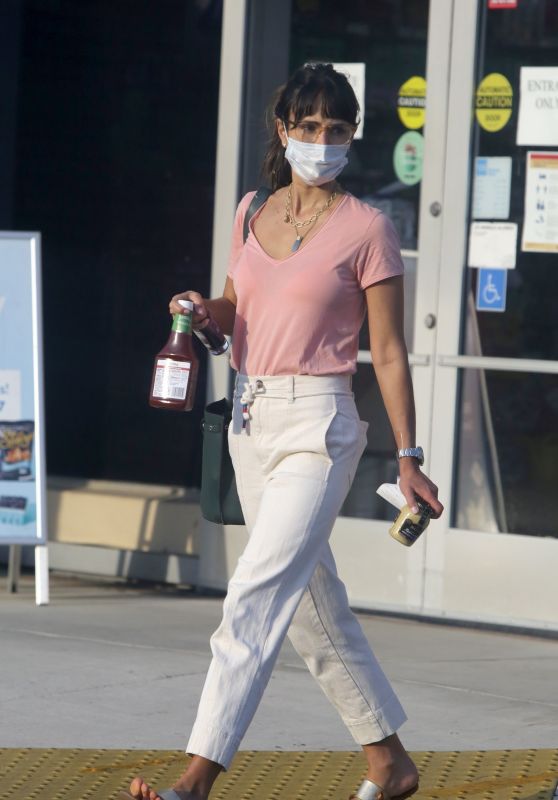 Jordana Brewster - Shopping at Grocery Store in LA 09/28/2020