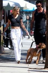 Josie Canseco - Walking Her Dog in LA 09/01/2020