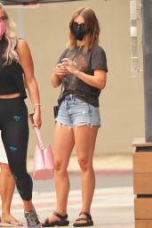 Julianne Hough in a Vintage Tee and Cut-Off Shorts - Los Angeles 09/12/2020