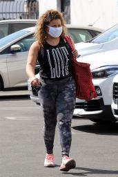 Justina Machado - Arriving for practice at the DWTS studio in LA 09/18/2020