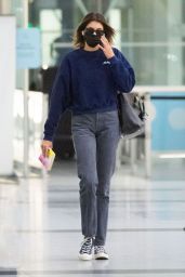 Kaia Gerber in Travel Outfit at JFK Airport in NY 09/23/2020