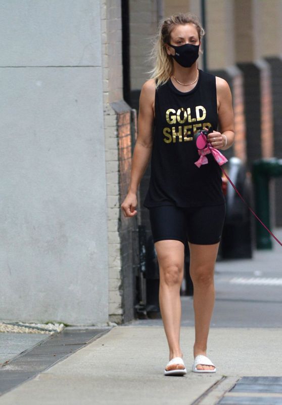 Kaley Cuoco in Athletic Wear - New York 09/15/2020