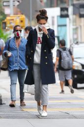 Katie Holmes in Casual Outfit - NYC 09/24/2020