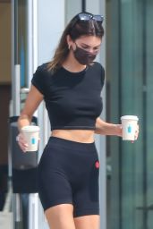 Kendall Jenner in Crop Top and Biker Shorts - Malibu 09/10/2020