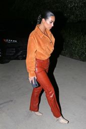 Kim Kardashian in Leather and Suede - Malibu 08/31/2020