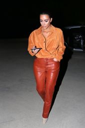 Kim Kardashian in Leather and Suede - Malibu 08/31/2020